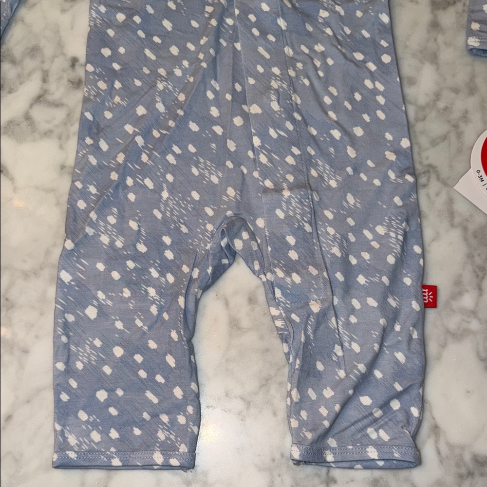 NWT Magnetic Me Modal Sky Blue & White Coverall - Picture 5 of 5